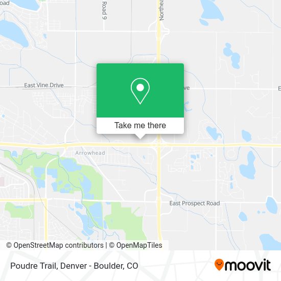 Poudre Trail map