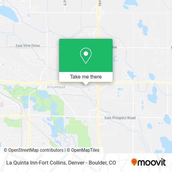 Mapa de La Quinta Inn-Fort Collins