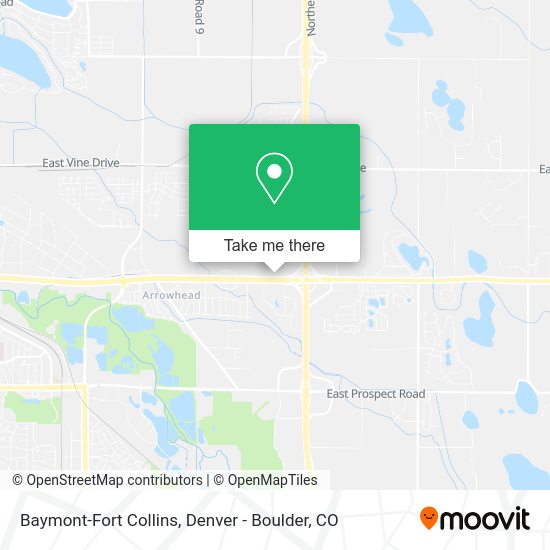 Mapa de Baymont-Fort Collins