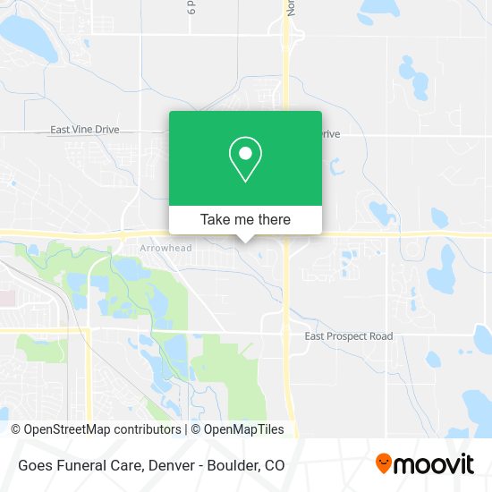 Goes Funeral Care map