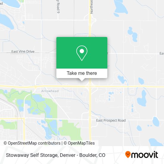 Stowaway Self Storage map