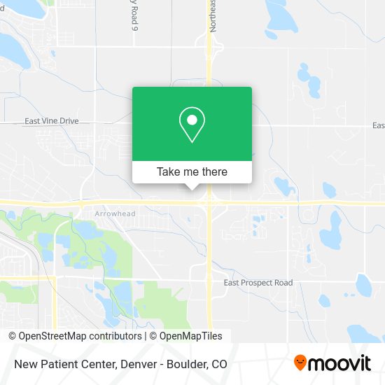 New Patient Center map