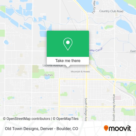 Old Town Designs map