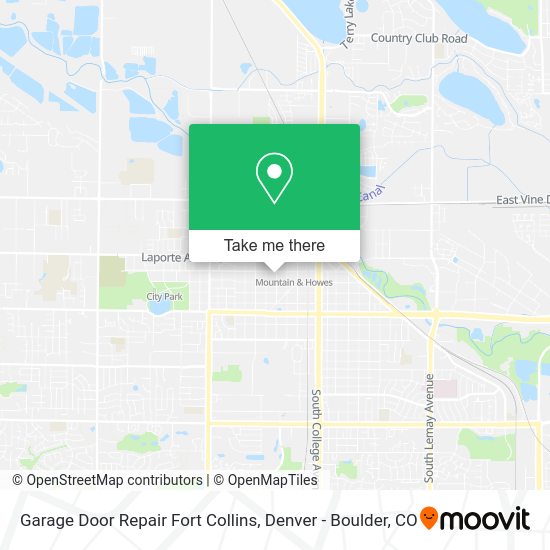 Garage Door Repair Fort Collins map