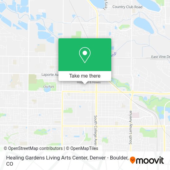 Healing Gardens Living Arts Center map