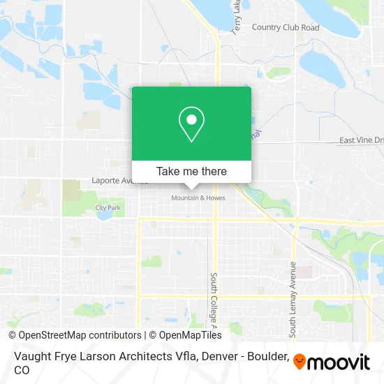 Vaught Frye Larson Architects Vfla map