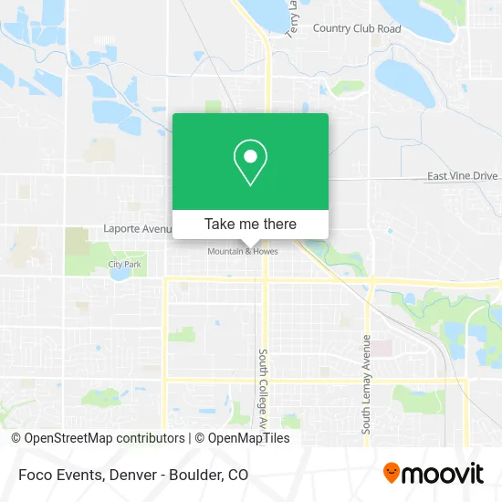 Foco Events map