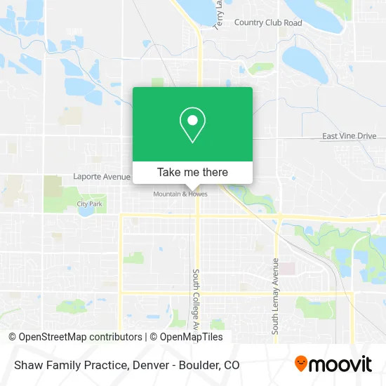 Shaw Family Practice map