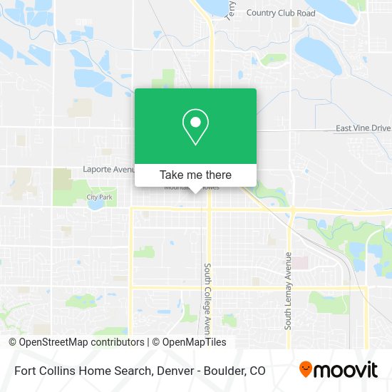 Fort Collins Home Search map