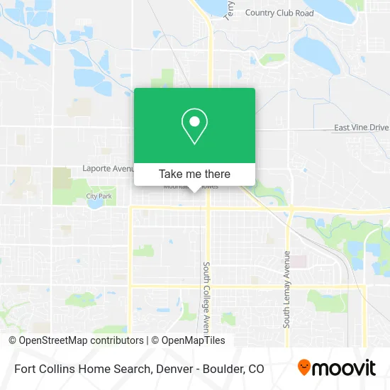 Fort Collins Home Search map