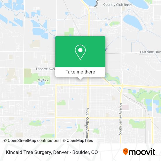 Kincaid Tree Surgery map