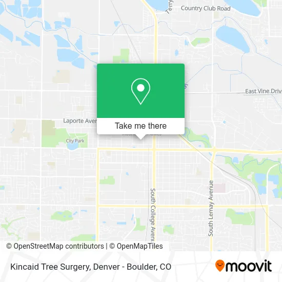 Mapa de Kincaid Tree Surgery