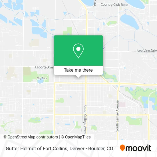 Mapa de Gutter Helmet of Fort Collins