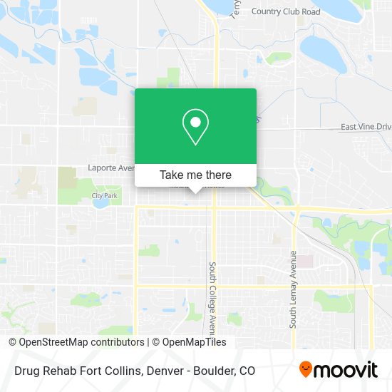 Mapa de Drug Rehab Fort Collins