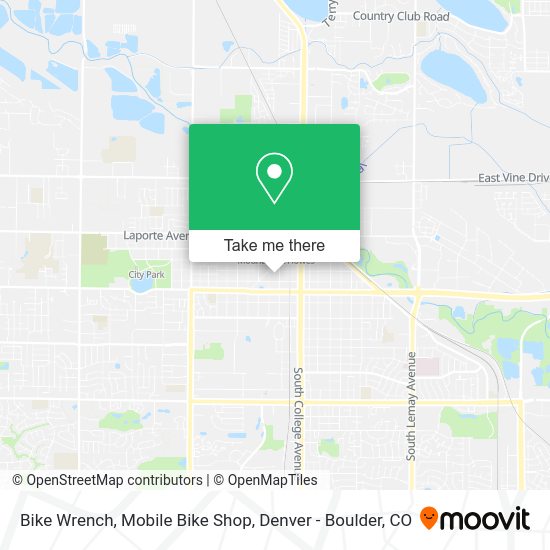 Mapa de Bike Wrench, Mobile Bike Shop