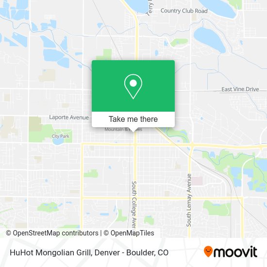 HuHot Mongolian Grill map