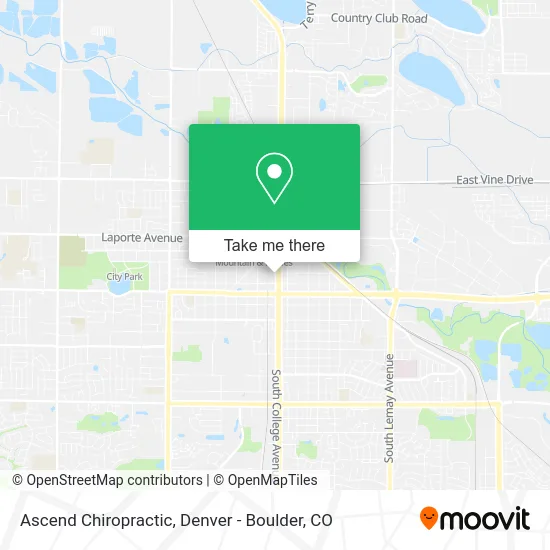 Ascend Chiropractic map