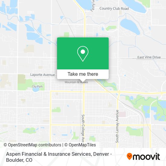 Mapa de Aspen Financial & Insurance Services