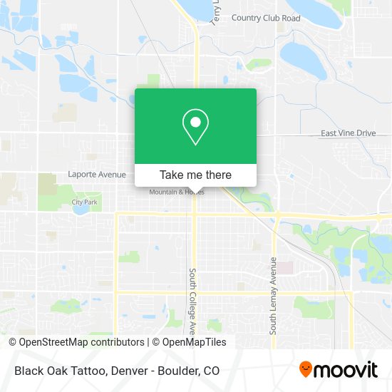 Black Oak Tattoo map