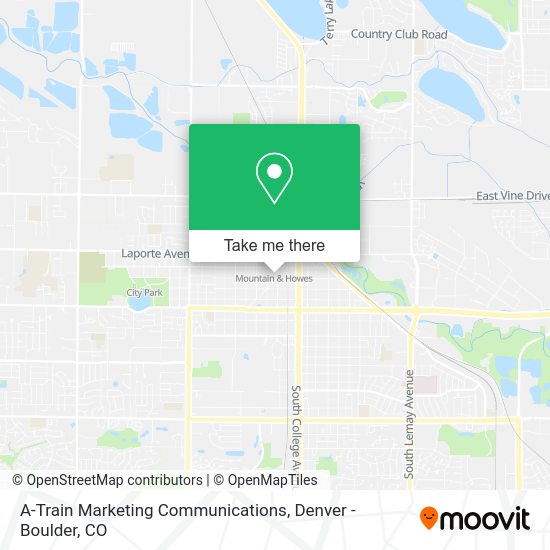 A-Train Marketing Communications map