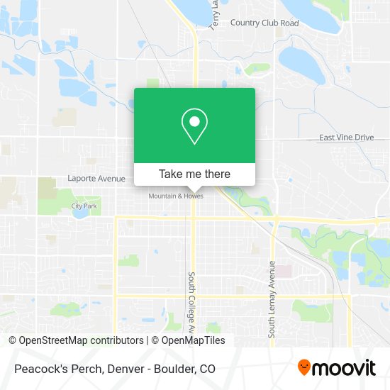 Peacock's Perch map