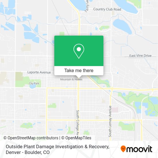 Mapa de Outside Plant Damage Investigation & Recovery