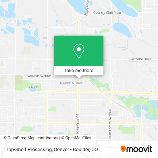 Top-Shelf Processing map