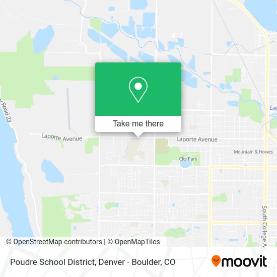 Poudre School District map