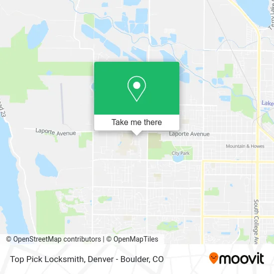 Top Pick Locksmith map