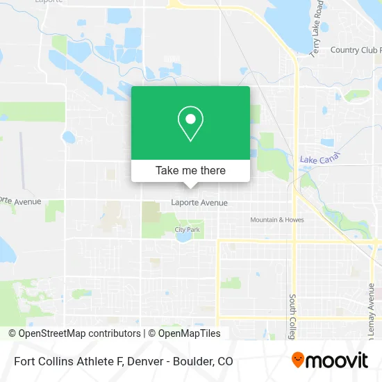 Fort Collins Athlete F map