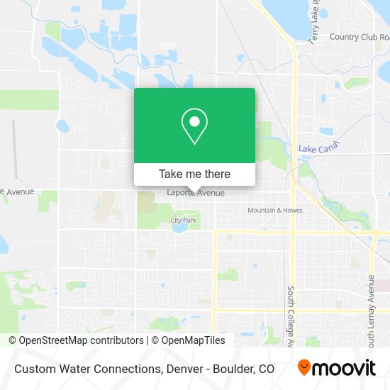 Mapa de Custom Water Connections