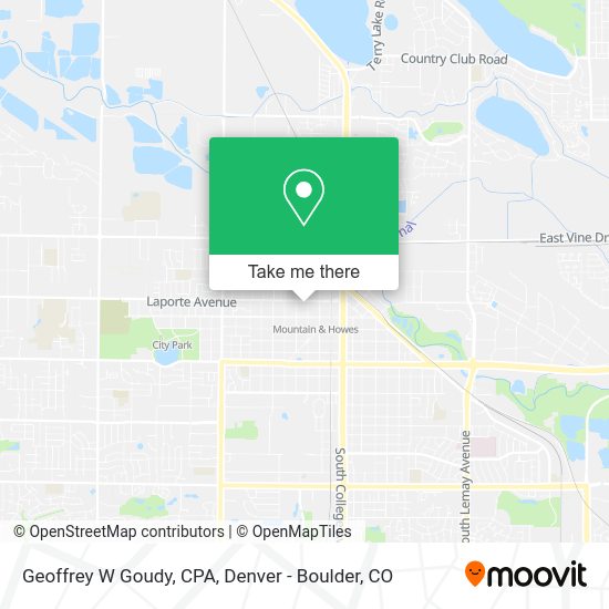 Mapa de Geoffrey W Goudy, CPA