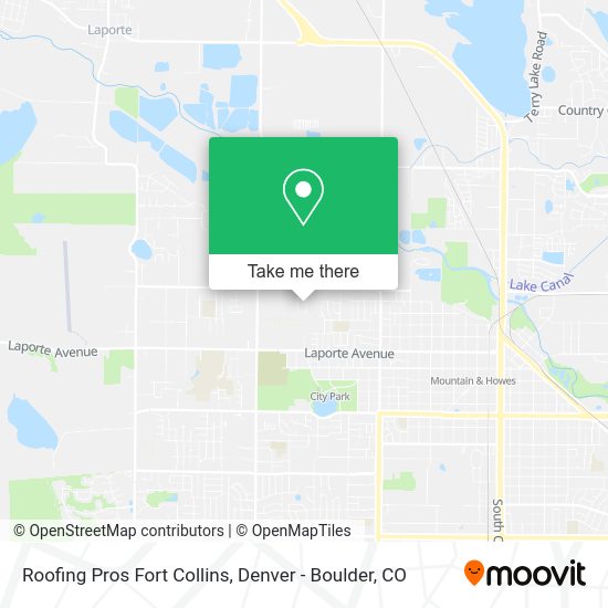 Mapa de Roofing Pros Fort Collins