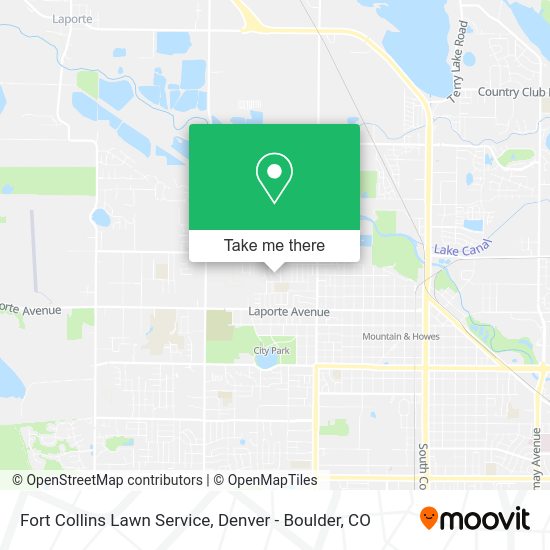Mapa de Fort Collins Lawn Service