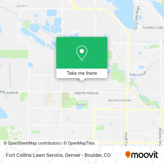 Fort Collins Lawn Service map