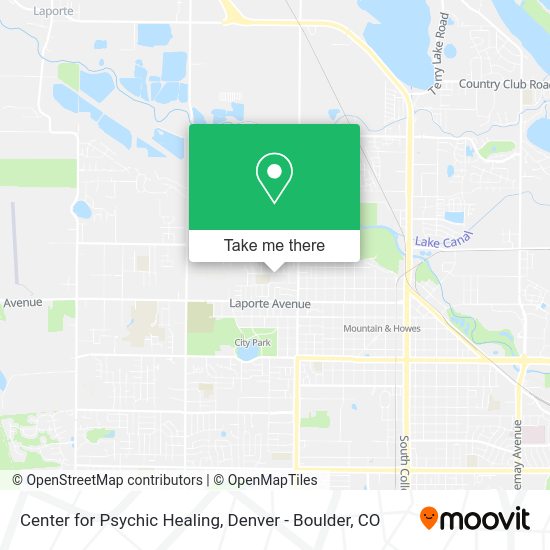 Center for Psychic Healing map