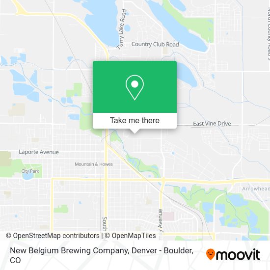 New Belgium Brewing Company map