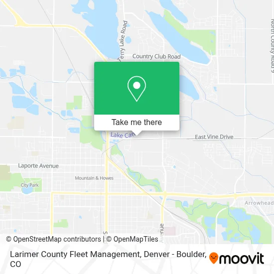 Larimer County Fleet Management map