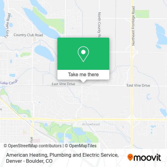 American Heating, Plumbing and Electric Service map