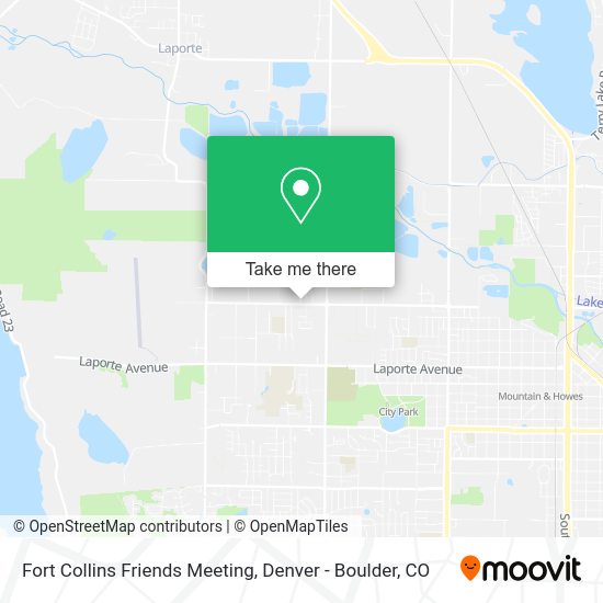 Fort Collins Friends Meeting map