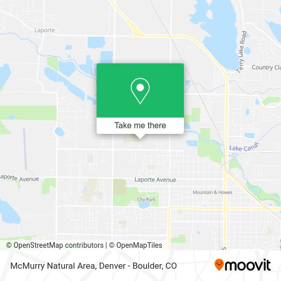 McMurry Natural Area map