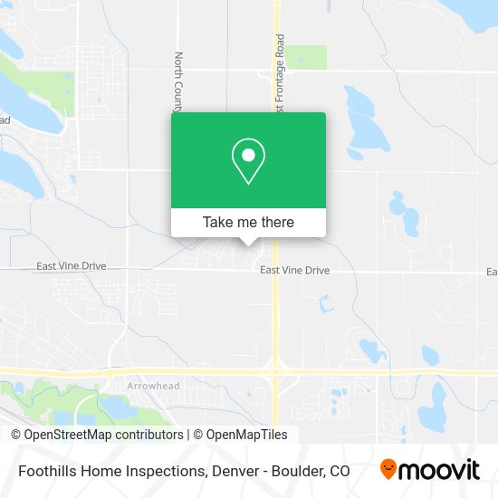 Foothills Home Inspections map