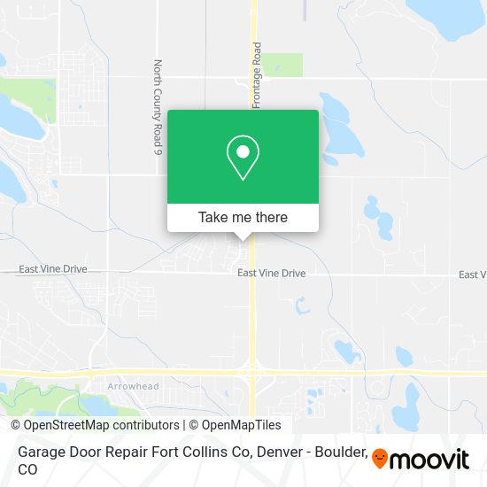 Garage Door Repair Fort Collins Co map