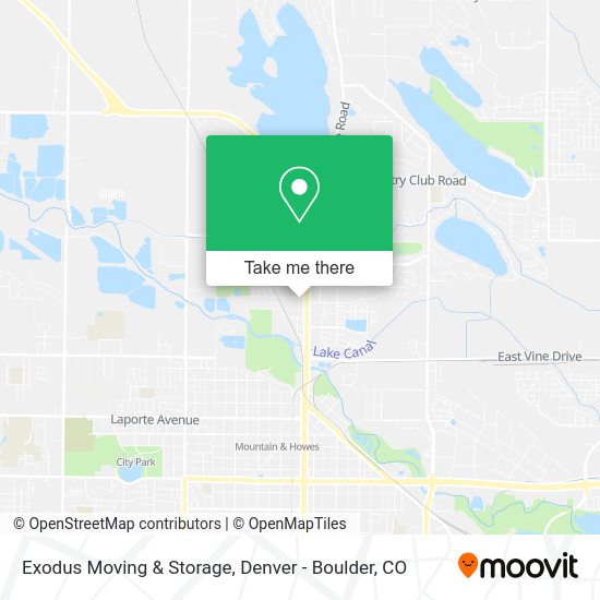 Exodus Moving & Storage map