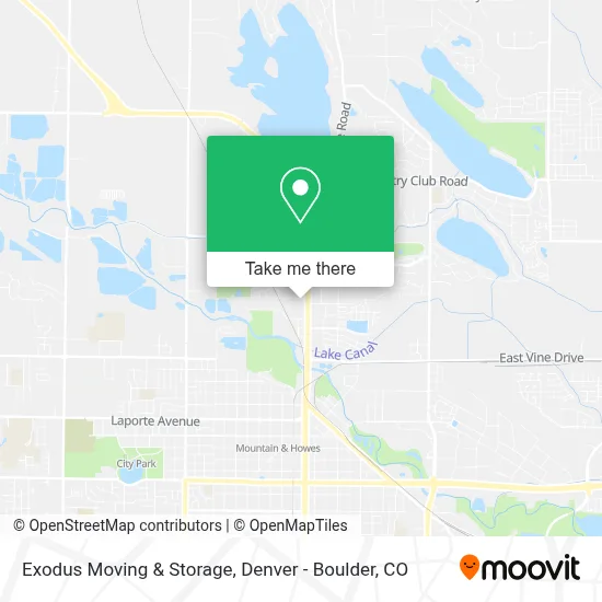 Exodus Moving & Storage map