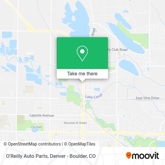 O'Reilly Auto Parts map