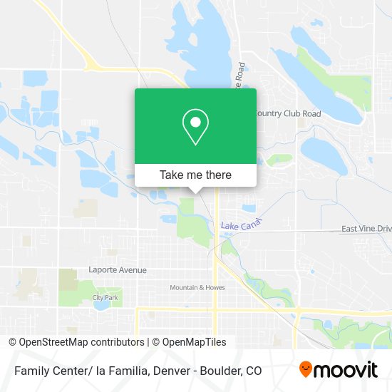 Mapa de Family Center/ la Familia