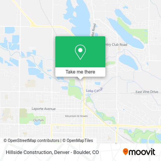 Hillside Construction map