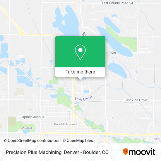 Precision Plus Machining map