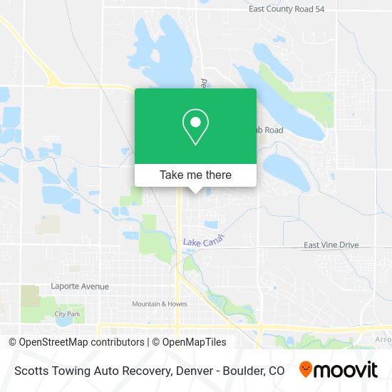 Scotts Towing Auto Recovery map